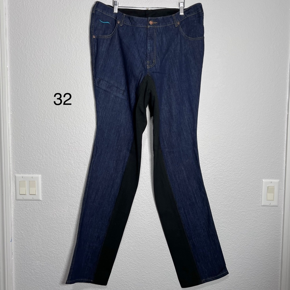 Smooth Stride Women’s 38x37 Full Seat Riding Jeans Freisian Long USA Made horse